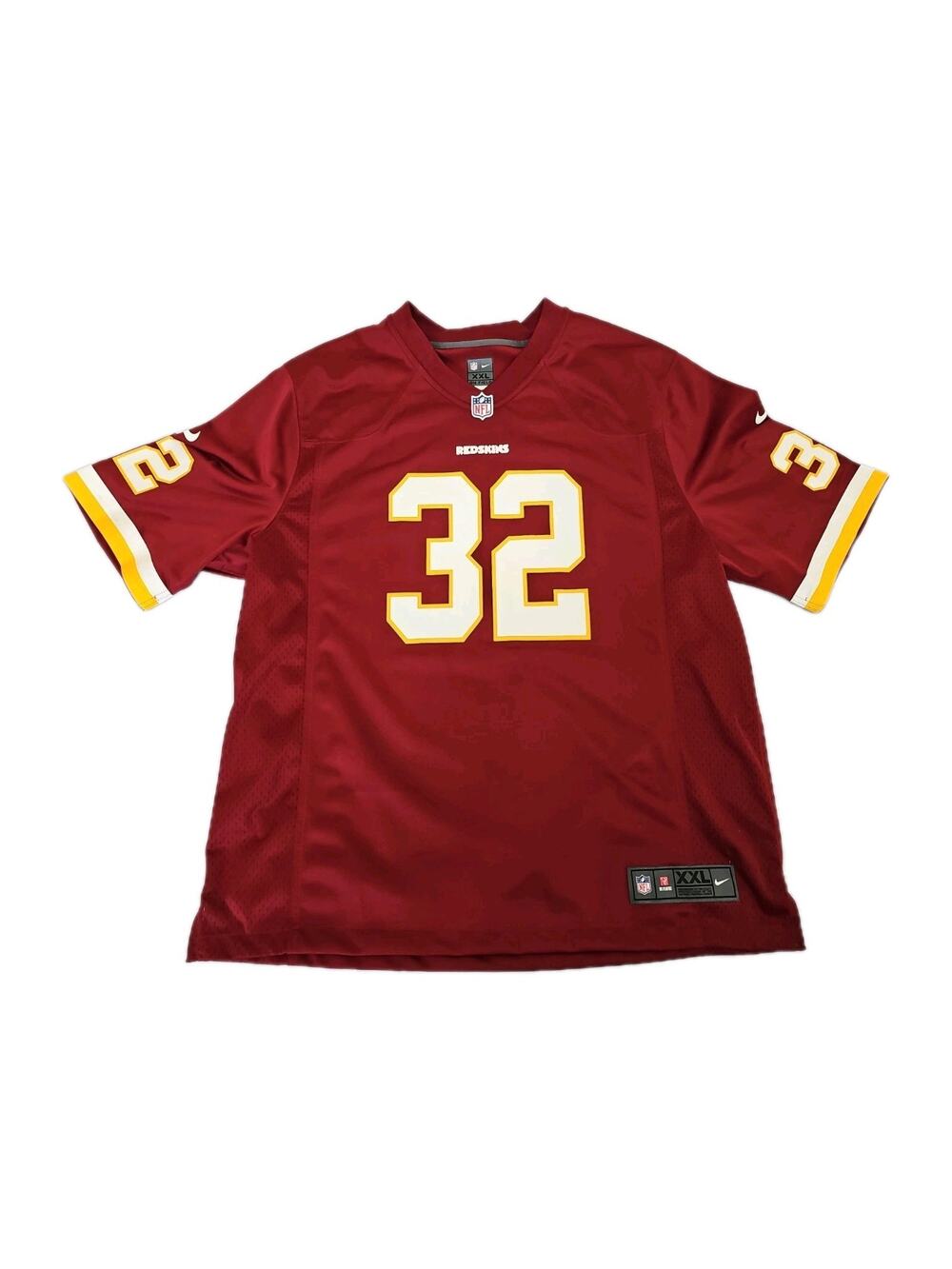 NIKE Washington Redskins KELLEY #32 NFL Jersey Authentic Sz XXL Burgundy Sports